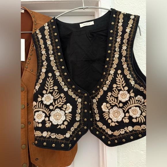 Leather Fringe Vest Bundle – Boho Western Festival Style Spell & The Gypsy - Picture 2 of 10